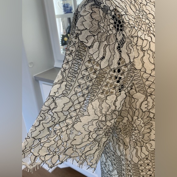 Socialite ~ Boho Stitching Dress Keyhole Front & Back Raw Hem Size Medium - Picture 12 of 17